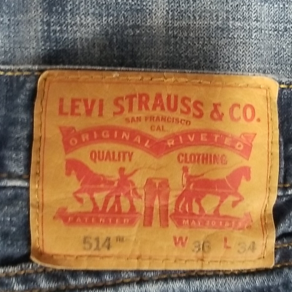 Levi Strauss 514 Jean's 36x34 - Picture 5 of 5